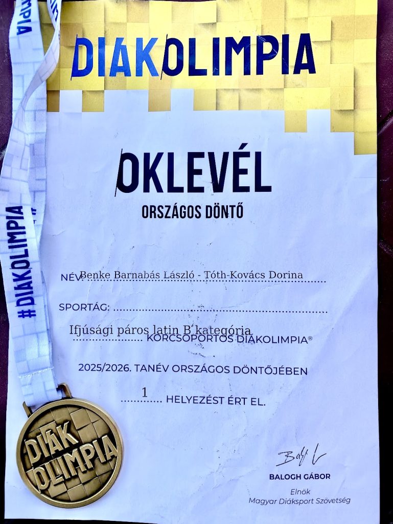 Országos bajnokaink latin versenytáncban